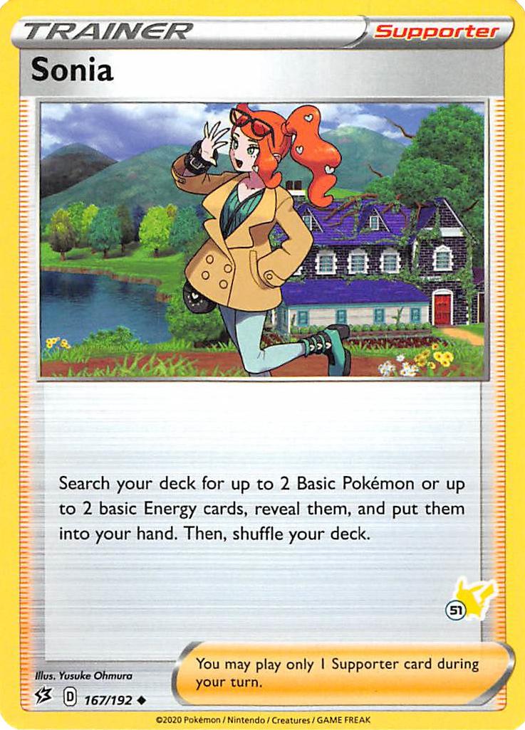 Sonia (167/192) (Pikachu Stamp #51) [Battle Academy 2022] | Devastation Store