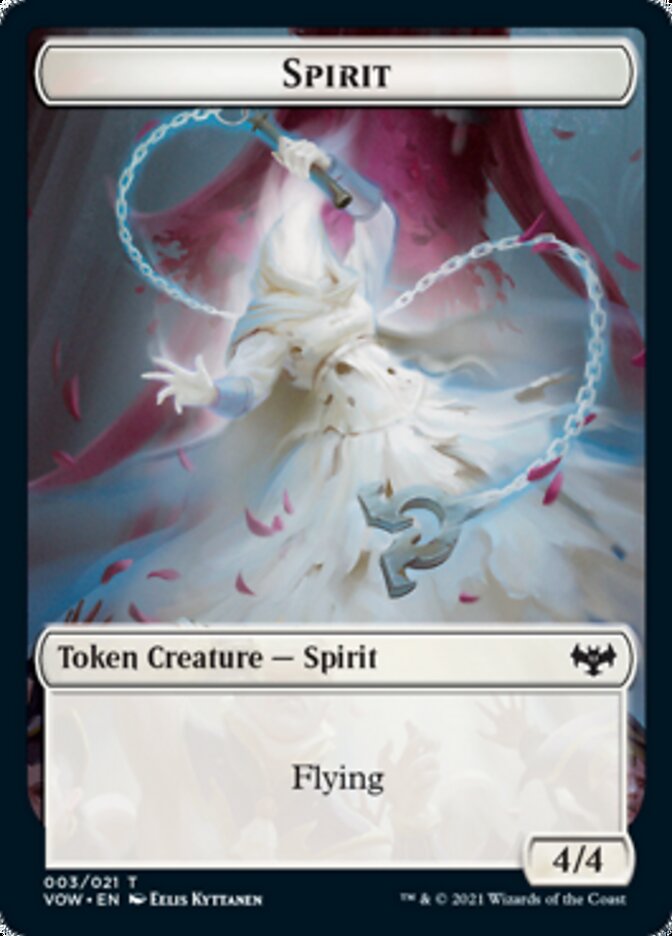 Spirit Token (003) [Innistrad: Crimson Vow Tokens] | Devastation Store