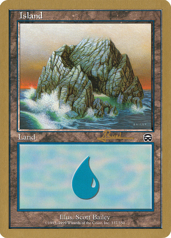 Island (ar337) (Antoine Ruel) [World Championship Decks 2001] | Devastation Store