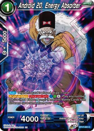 Android 20, Energy Absorber (BT17-051) [Ultimate Squad] | Devastation Store