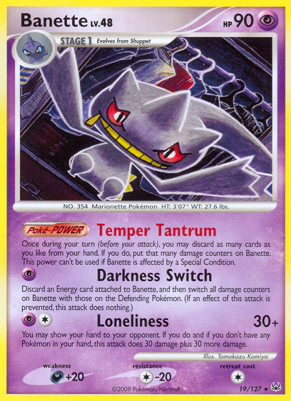 Banette (19/127) [Platinum: Base Set] | Devastation Store