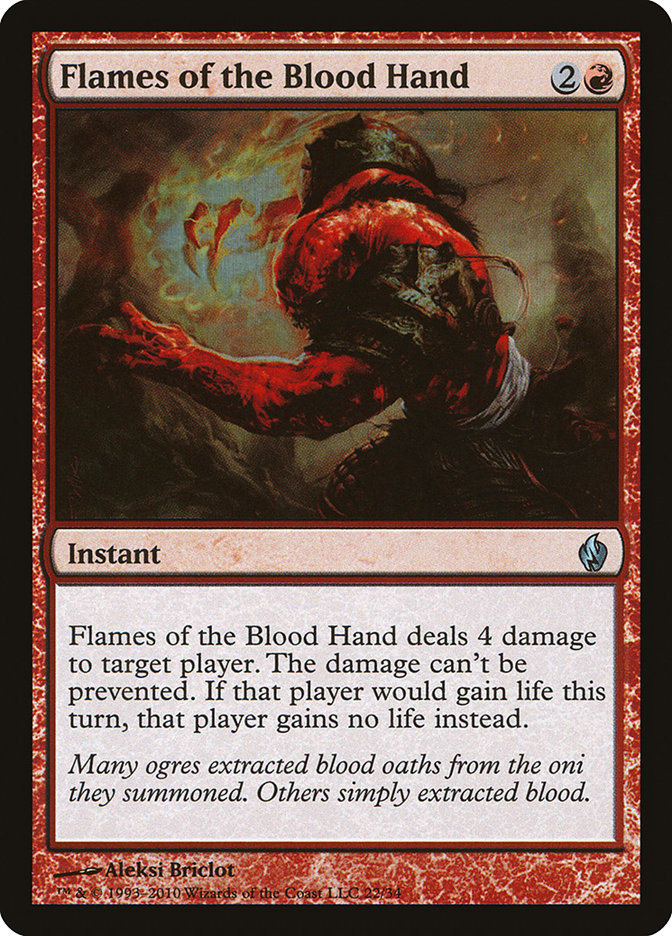 Flames of the Blood Hand [Premium Deck Series: Fire and Lightning] | Devastation Store