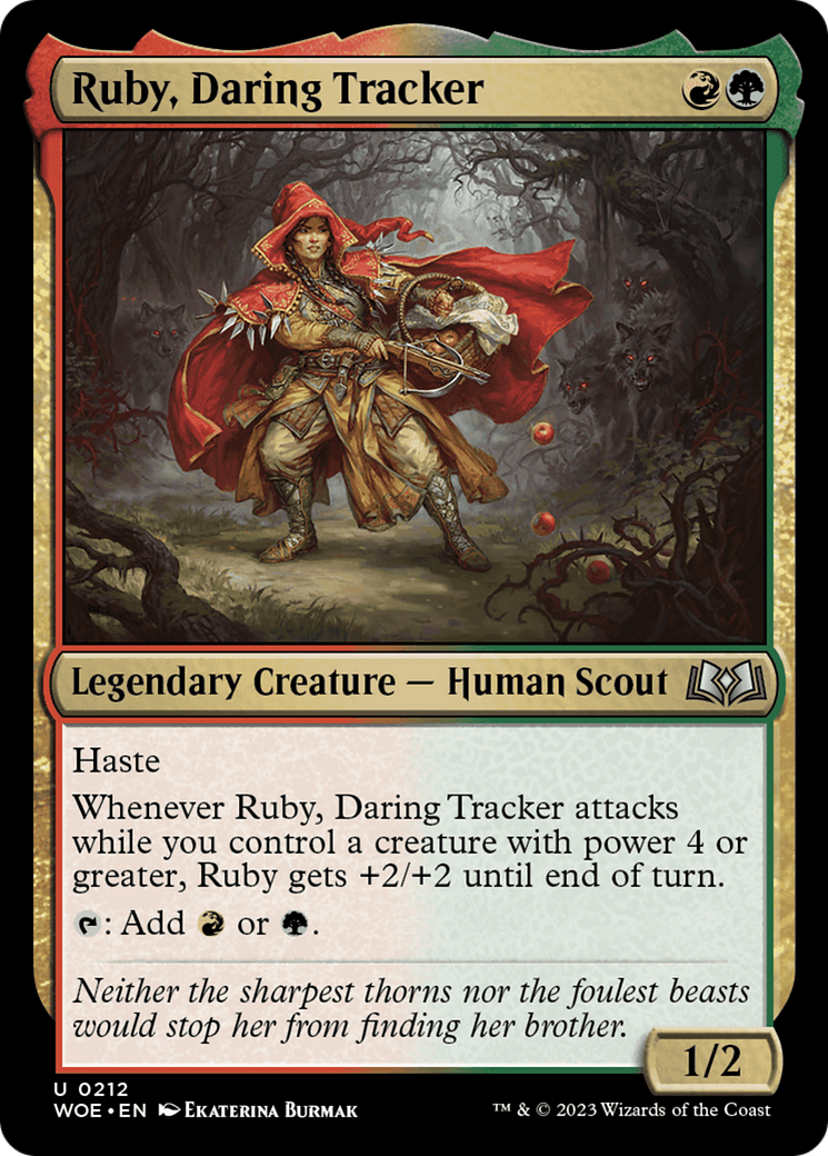 Ruby, Daring Tracker [Wilds of Eldraine] | Devastation Store