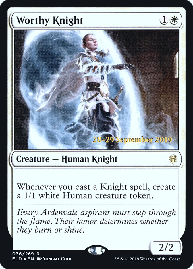 Worthy Knight  [Throne of Eldraine Prerelease Promos] | Devastation Store