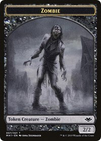 Zombie // Golem Double-Sided Token [Modern Horizons Tokens] | Devastation Store