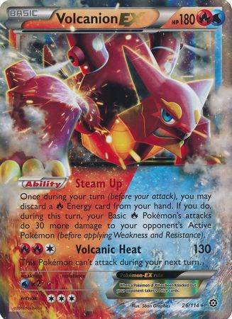 Volcanion EX (26/114) (Jumbo Card) [XY: Steam Siege] | Devastation Store