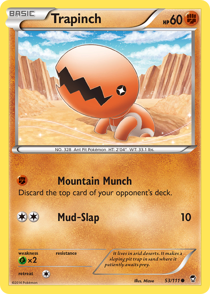 Trapinch (53/111) [XY: Furious Fists] | Devastation Store