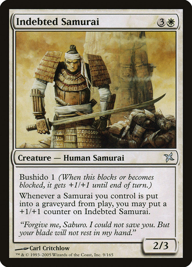 Indebted Samurai [Betrayers of Kamigawa] | Devastation Store