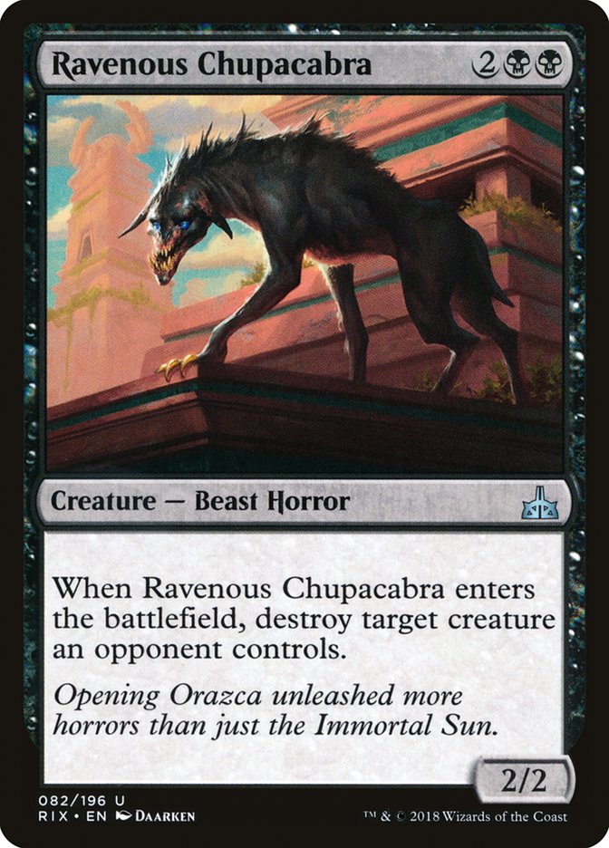 Ravenous Chupacabra [Rivals of Ixalan] - Devastation Store | Devastation Store