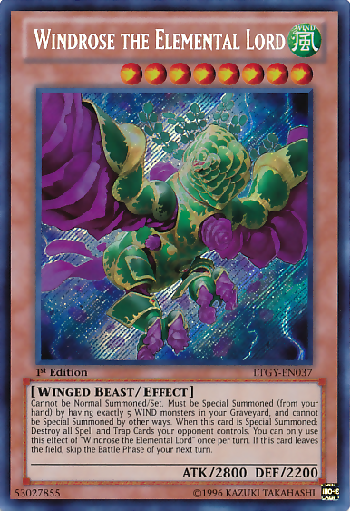 Windrose the Elemental Lord [LTGY-EN037] Secret Rare | Devastation Store