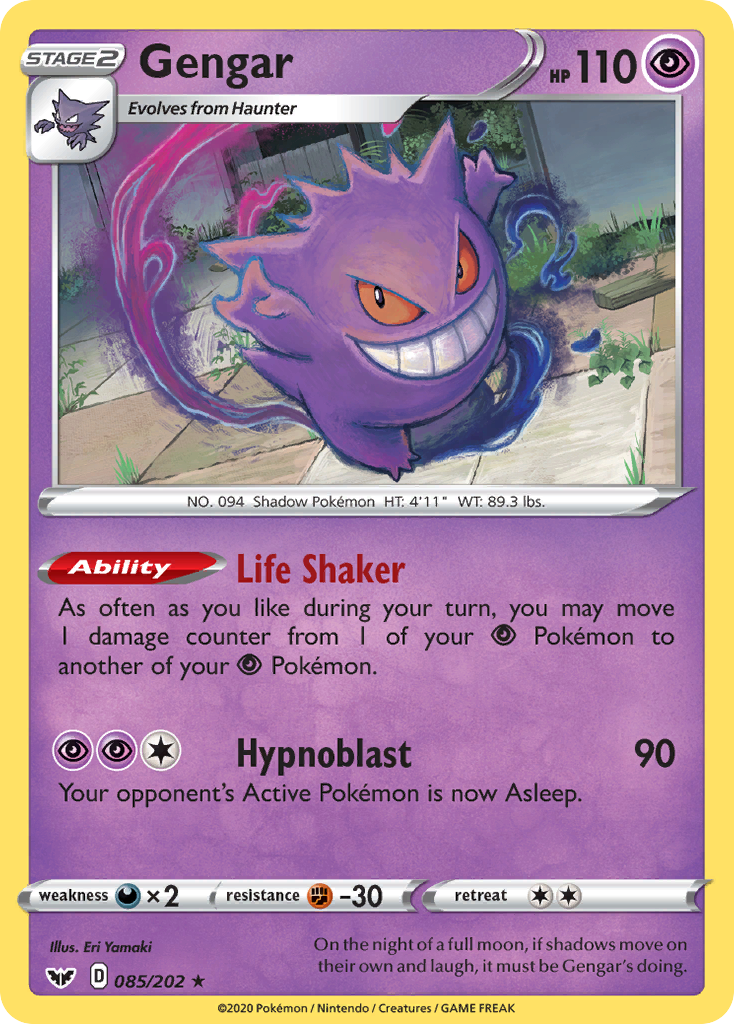 Gengar (085/202) [Sword & Shield: Base Set] | Devastation Store