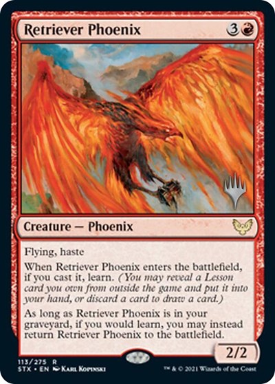Retriever Phoenix (Promo Pack) [Strixhaven: School of Mages Promos] | Devastation Store