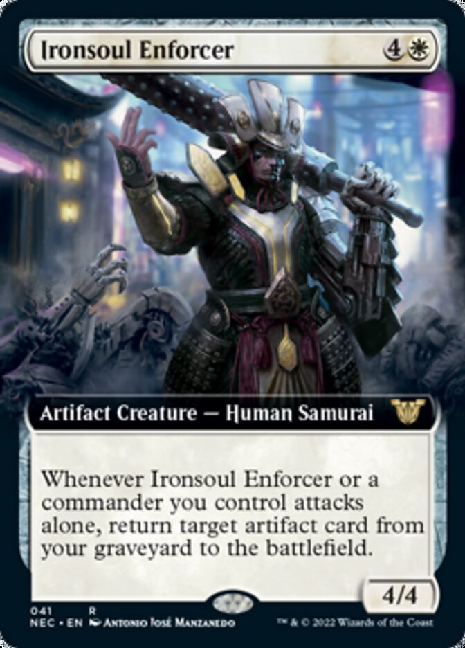 Ironsoul Enforcer (Extended) [Kamigawa: Neon Dynasty Commander] | Devastation Store