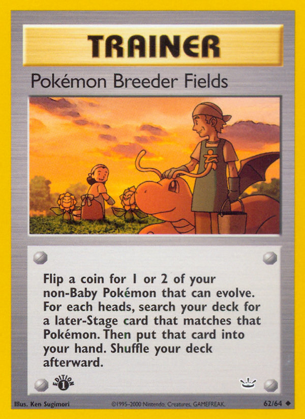 Pokemon Breeder Fields (62/64) [Neo Revelation 1st Edition] | Devastation Store