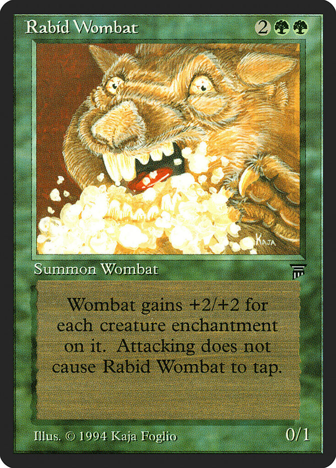 Rabid Wombat [Legends] | Devastation Store