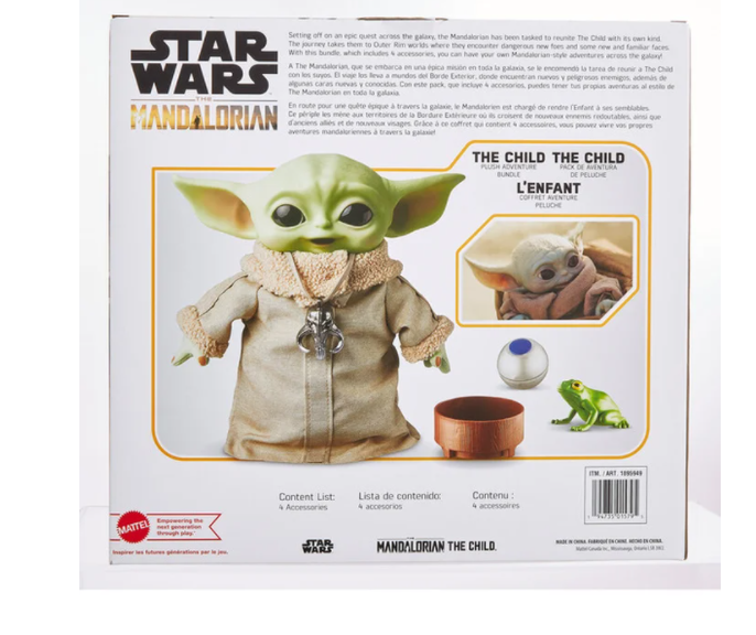 Peluche Baby Yoda Grogu Original Disney Bundle El Mandaloriano | Devastation Store