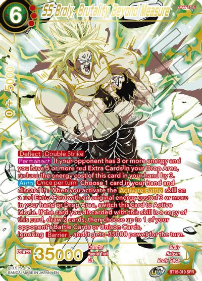 SS Broly, Brutality Beyond Measure (SPR) [BT15-019] | Devastation Store