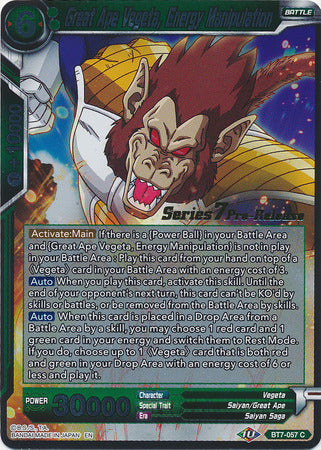 Great Ape Vegeta, Energy Manipulation [BT7-057_PR] | Devastation Store