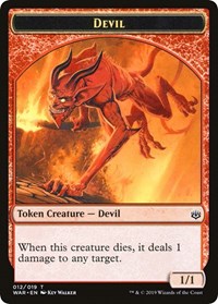 Devil // Satyr Double-sided Token (Challenger 2020) [Unique and Miscellaneous Promos] | Devastation Store