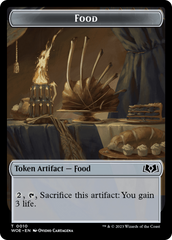 Knight // Food (0010) Double-Sided Token [Wilds of Eldraine Tokens] | Devastation Store