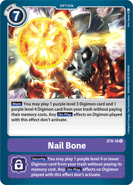 Nail Bone [ST6-16] [Starter Deck: Venomous Violet] | Devastation Store