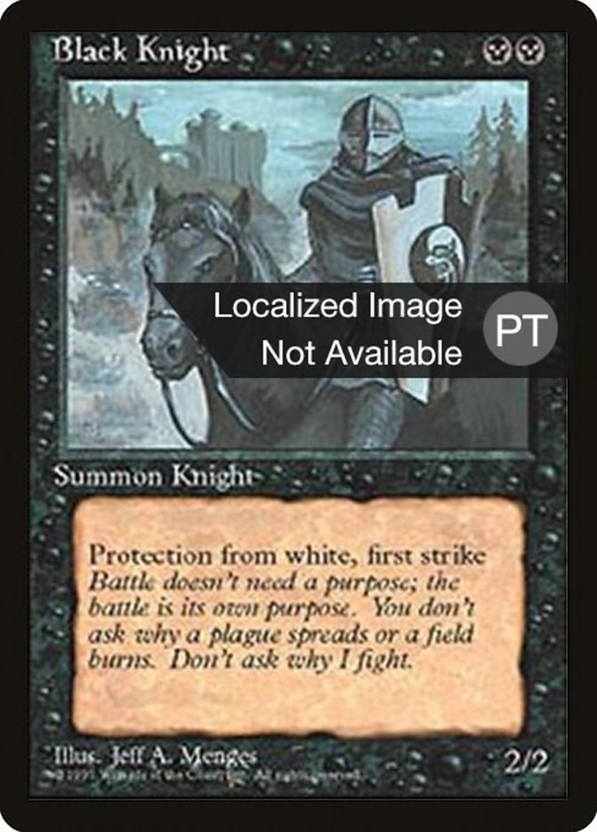 Black Knight [Fourth Edition (Foreign Black Border)] | Devastation Store