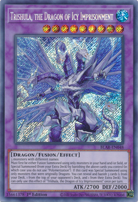 Trishula, the Dragon of Icy Imprisonment [BLAR-EN048] Secret Rare | Devastation Store
