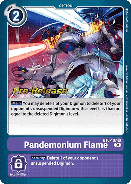 Pandemonium Flame [BT8-107] [New Awakening Pre-Release Cards] | Devastation Store