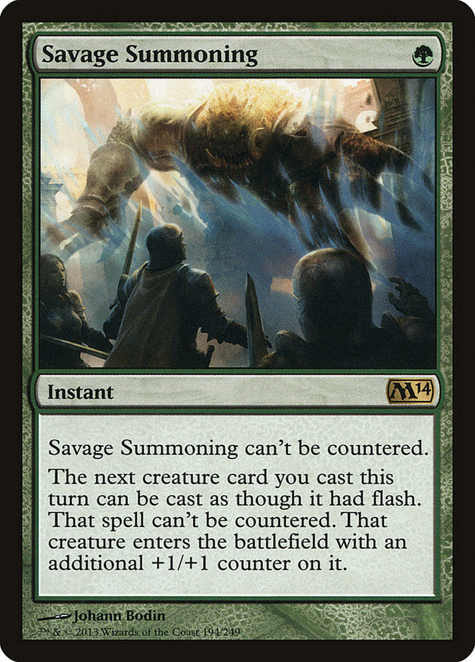 Savage Summoning [Magic 2014] | Devastation Store