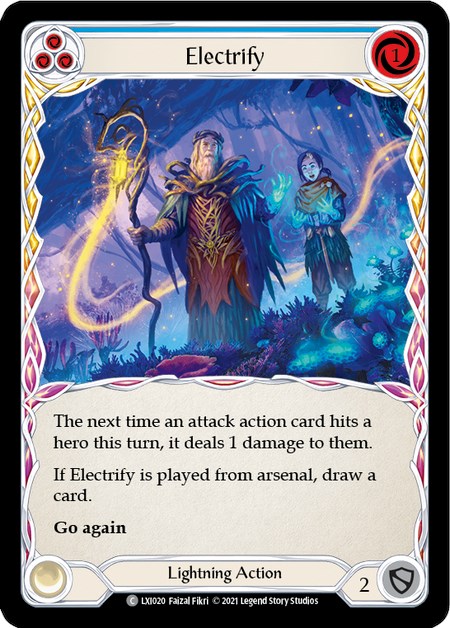 Electrify (Blue) [LXI020] (Tales of Aria Lexi Blitz Deck)  1st Edition Normal | Devastation Store