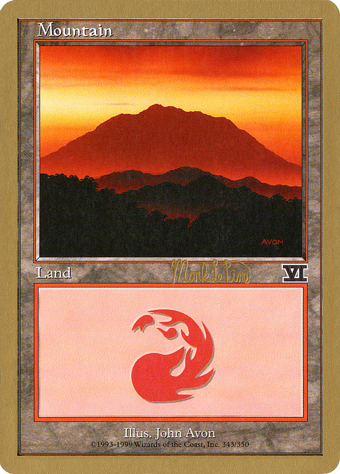 Mountain (mlp346a) (Mark Le Pine) [World Championship Decks 1999] | Devastation Store