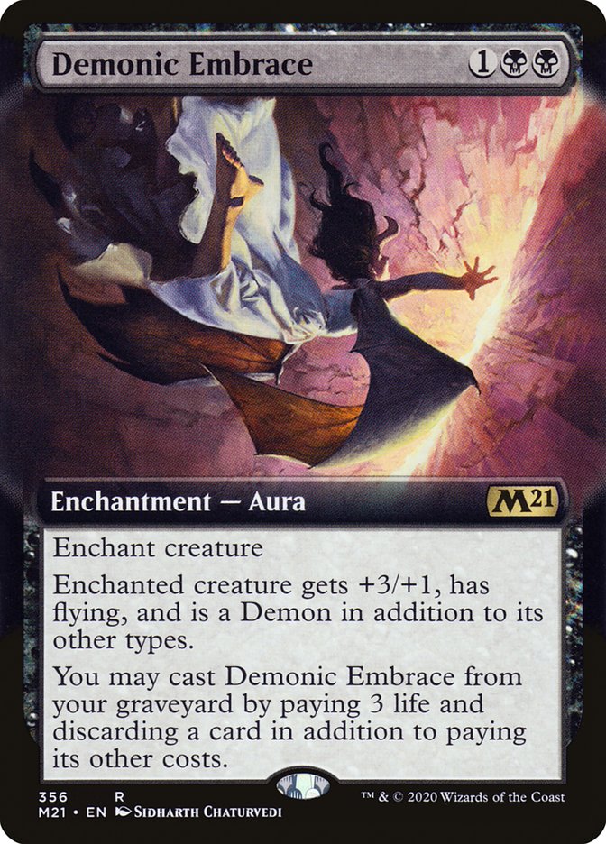 Demonic Embrace (Extended) [Core Set 2021] | Devastation Store