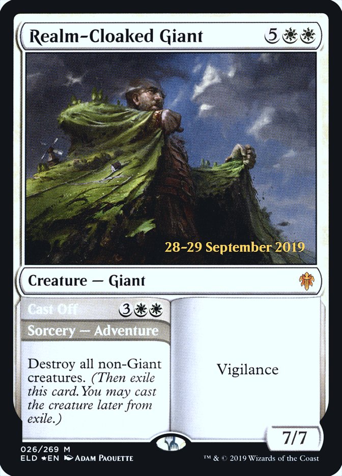 Realm-Cloaked Giant // Cast Off  [Throne of Eldraine Prerelease Promos] | Devastation Store