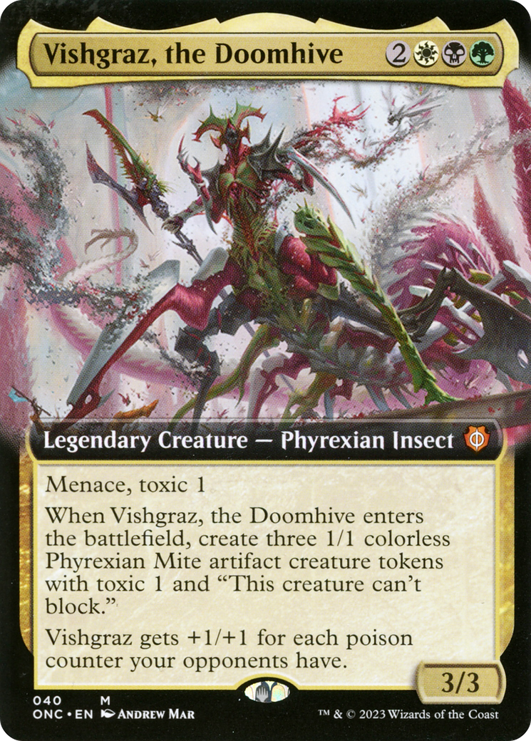 Vishgraz, the Doomhive (Extended Art) [Phyrexia: All Will Be One Commander] | Devastation Store