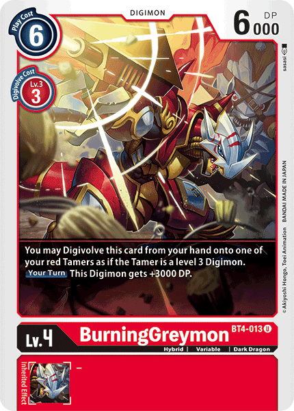 BurningGreymon [BT4-013] [Great Legend] | Devastation Store