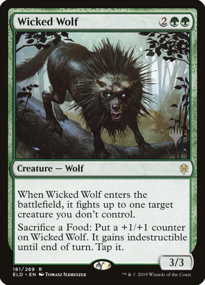 Wicked Wolf (Promo Pack) [Throne of Eldraine Promos] | Devastation Store