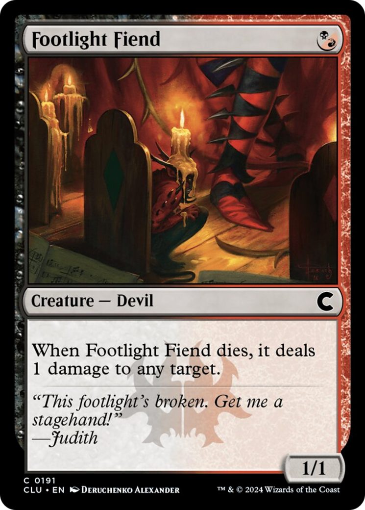 Footlight Fiend [Ravnica: Clue Edition] | Devastation Store