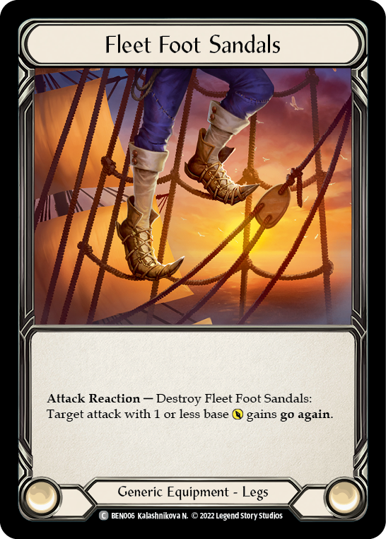 Fleet Foot Sandals [BEN006] (Outsiders Benji Blitz Deck) | Devastation Store