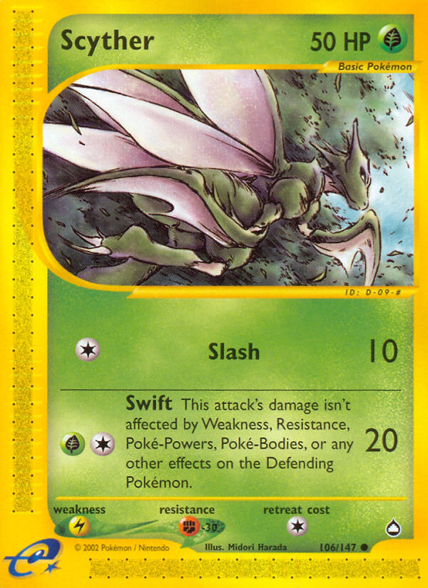 Scyther (106/147) [Aquapolis] | Devastation Store