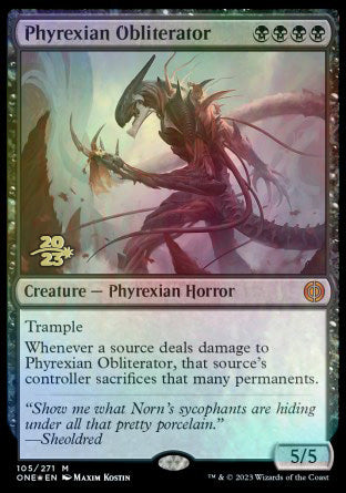 Phyrexian Obliterator [Phyrexia: All Will Be One Prerelease Promos] | Devastation Store