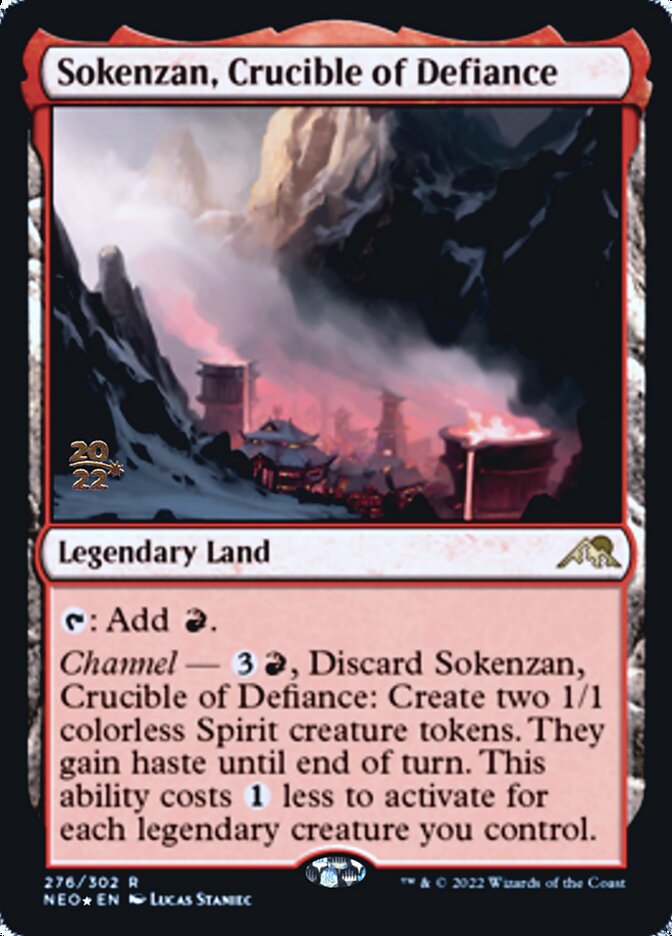 Sokenzan, Crucible of Defiance [Kamigawa: Neon Dynasty Prerelease Promos] | Devastation Store