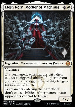 Elesh Norn, Mother of Machines (Promo Pack) [Phyrexia: All Will Be One Promos] | Devastation Store