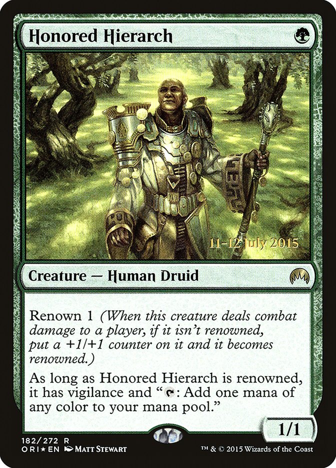 Honored Hierarch [Magic Origins Prerelease Promos] | Devastation Store
