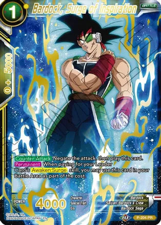 Bardock, Surge of Inspiration (Gold Stamped) [P-204] | Devastation Store