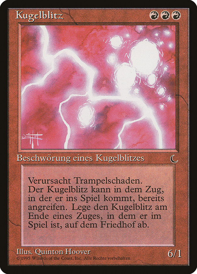 Ball Lightning (German) - "Kugelblitz" [Renaissance] | Devastation Store
