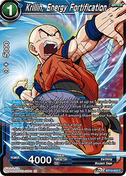 Krillin, Energy Fortification (Common) [BT13-043] | Devastation Store