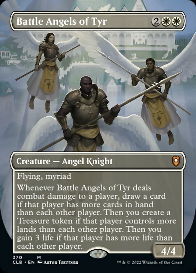 Battle Angels of Tyr (Borderless Alternate Art) [Commander Legends: Battle for Baldur's Gate] | Devastation Store