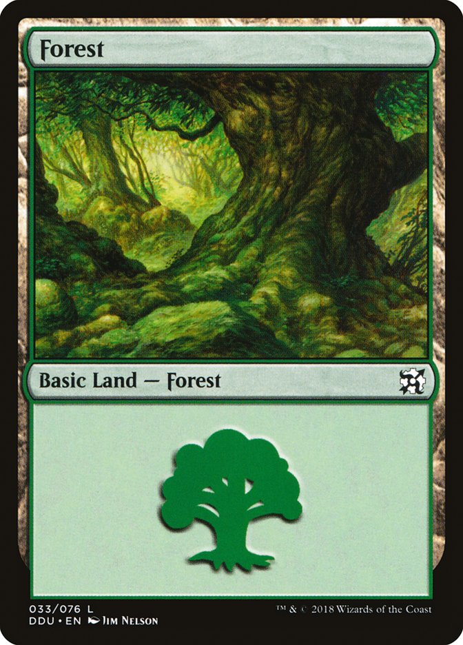 Forest (33) [Duel Decks: Elves vs. Inventors] - Devastation Store | Devastation Store