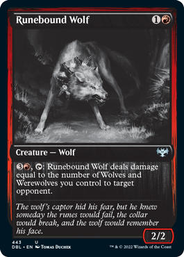 Runebound Wolf [Innistrad: Double Feature] | Devastation Store