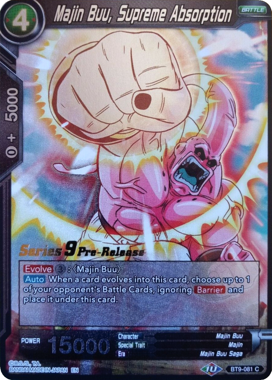 Majin Buu, Supreme Absorption (BT9-081) [Universal Onslaught Prerelease Promos] | Devastation Store